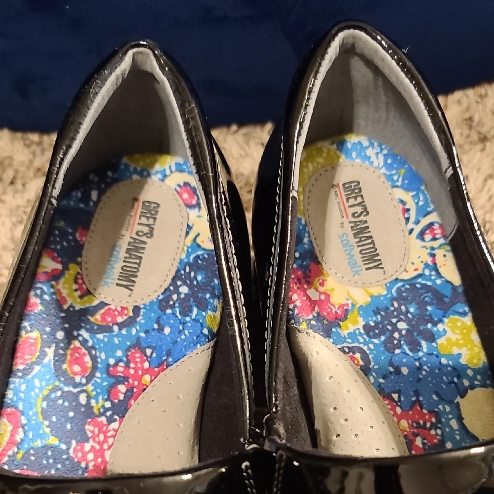 Grey's Anatomy Black Comfort Loafers with Strap - Picture 5 of 8